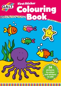 Eerste Kleurboek Met Stickers First Sticker Colouring Book