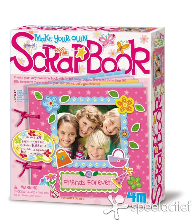4M Hobby- En Knutseldoos – Plakboek Maken – Scrapbook 2 4M Hobby- En Knutseldoos – Plakboek Maken – Scrapbook - Afbeelding 2
