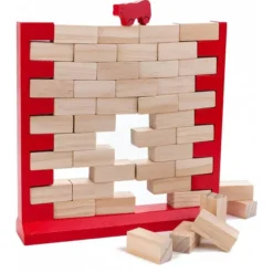 LongField Games Houten Spel De Vallende Muur -Bekend Speelgoeds Winkel longfield Gameshouten speel vallende stenen houten muur 1