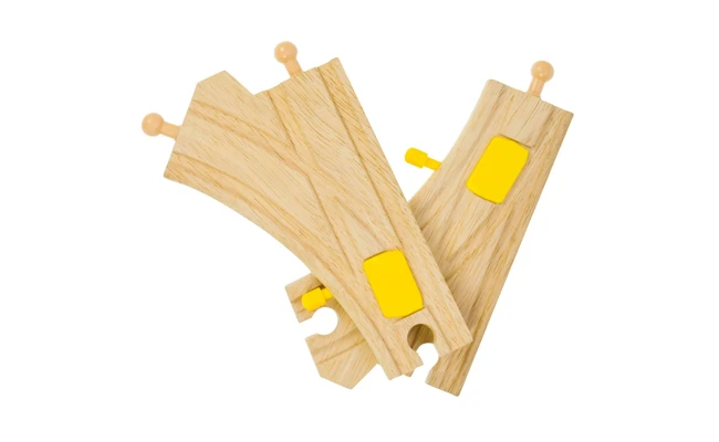 BigJigs BJT219 Rail Mechanische Wissels 2 BigJigs BJT219 Rail Mechanische Wissels - Afbeelding 2