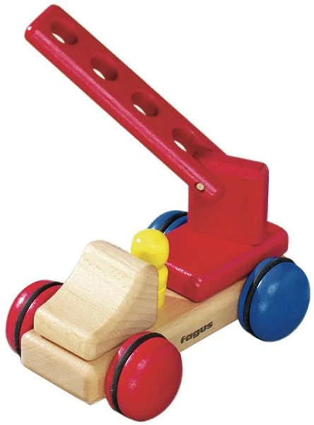 Houten Mini-brandweerwagen Fagus 2 Houten Mini-brandweerwagen Fagus - Afbeelding 2