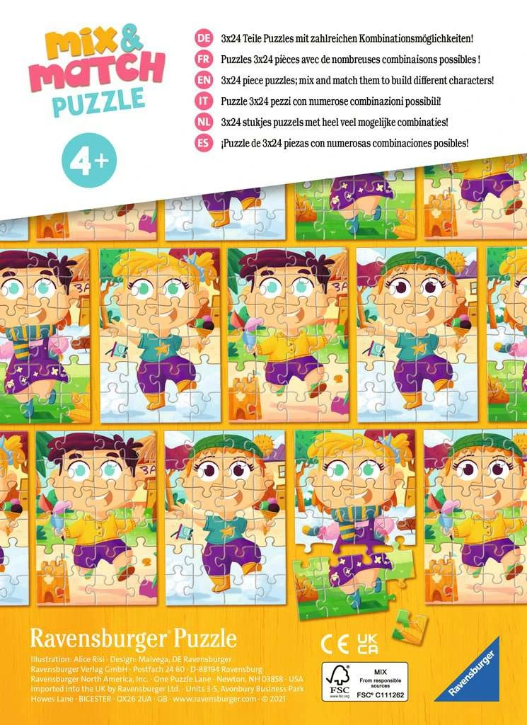 Kinder-Puzzel Mix & Match Bonte Kleren – Ravensburger 2 Kinder-Puzzel Mix & Match Bonte Kleren – Ravensburger - Afbeelding 2