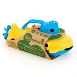 Green Toys Green-Toys Onderzeeer Geel Met Blauw Handvat -Bekend Speelgoeds Winkel onderzeeer blauw handvat green toys 3