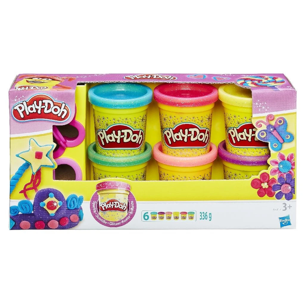 Play-Doh Klei Boetseerklei Sparkle Collection 6-pack PlayDoh 4 Play-Doh Klei Boetseerklei Sparkle Collection 6-pack PlayDoh - Afbeelding 4