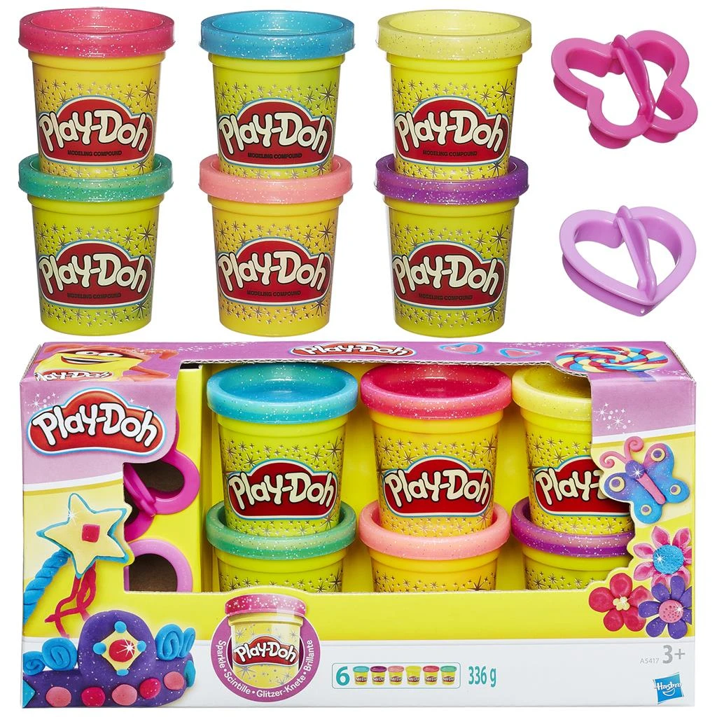 Play-Doh Klei Boetseerklei Sparkle Collection 6-pack PlayDoh 3 Play-Doh Klei Boetseerklei Sparkle Collection 6-pack PlayDoh - Afbeelding 3