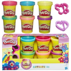 Play-Doh Klei Boetseerklei Sparkle Collection 6-pack PlayDoh