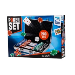 Clowngames Pokerset Aluminium Koffer 200 Delig Pokeren -Bekend Speelgoeds Winkel poker set aluminium koffer 200dlg. clowngames 3