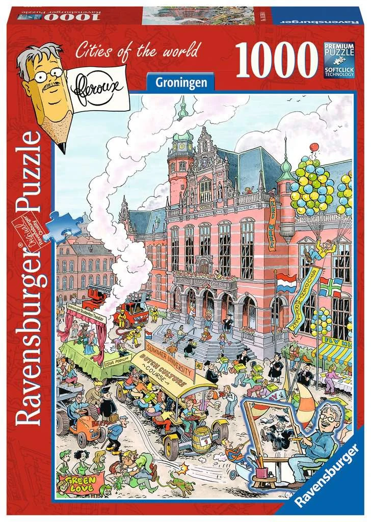 Ravensburger Puzzel Fleroux-Groningen 1000-stukjes 1 Ravensburger Puzzel Fleroux-Groningen 1000-stukjes