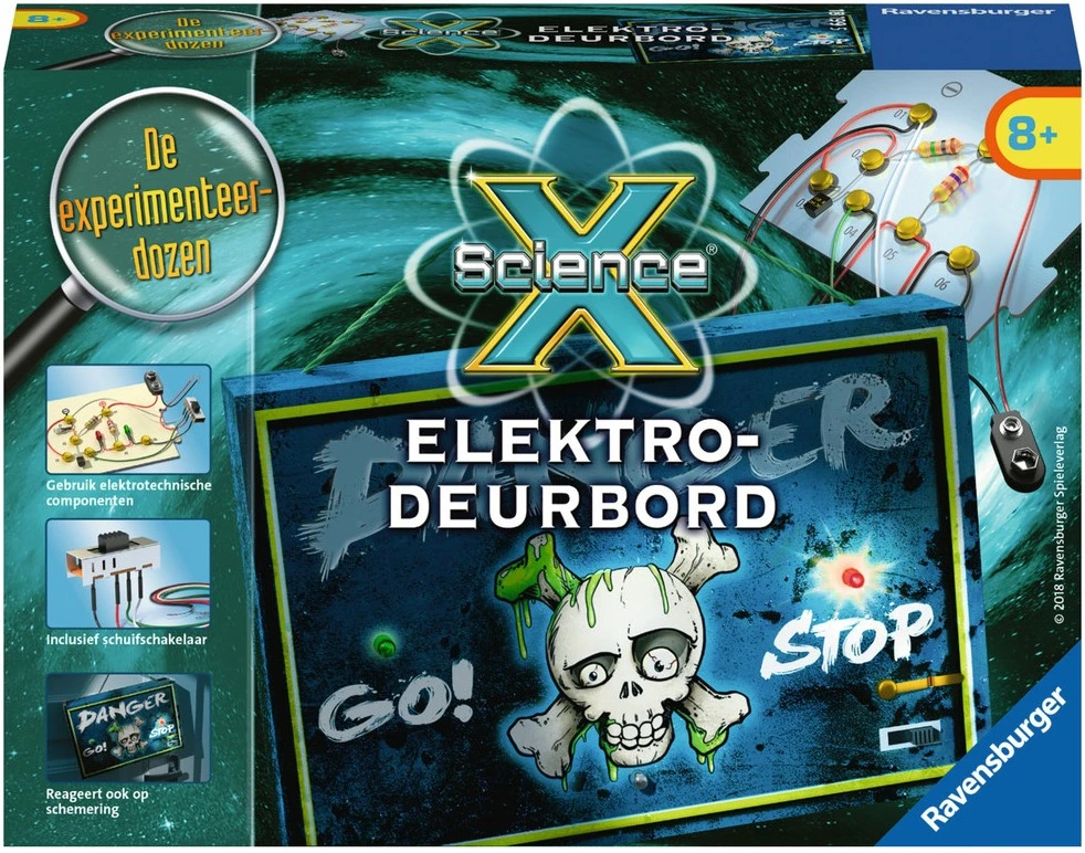 ScienceX Mini Elektro Deurbord Experimenteerdoos Ravensburger 1 ScienceX Mini Elektro Deurbord Experimenteerdoos Ravensburger