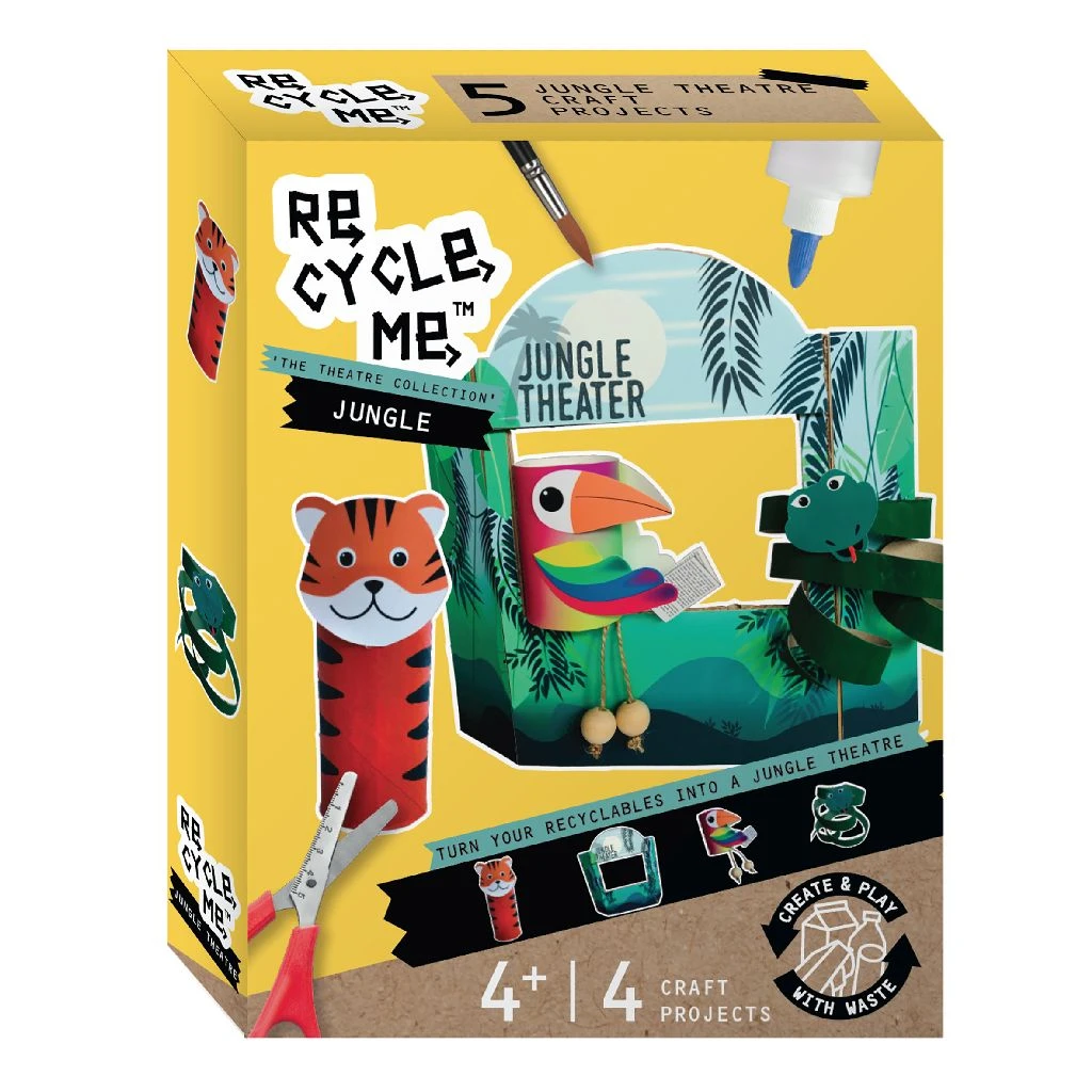 Re-cycle-me Jungle Theater Knutselset ReCycleMe 2 Re-cycle-me Jungle Theater Knutselset ReCycleMe - Afbeelding 2