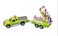 Pickup Rijkswaterstaat Met Bebakeningstrailer -Bekend Speelgoeds Winkel rijkswaterstaat auto bebakening met licht kidsglobe 1 1