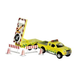 Pickup Rijkswaterstaat Met Bebakeningstrailer -Bekend Speelgoeds Winkel rijkswaterstaat auto kidsglobe