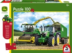 Schmidt 56315 Kinderpuzzel John Deere 6195M Puzzel 100st -Bekend Speelgoeds Winkel schmidt puzzel 56315 john deere 6195M tractor hakselaar 8500i 1 1