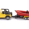 Siku 1658 Jeep Met Trailer En Motorboot