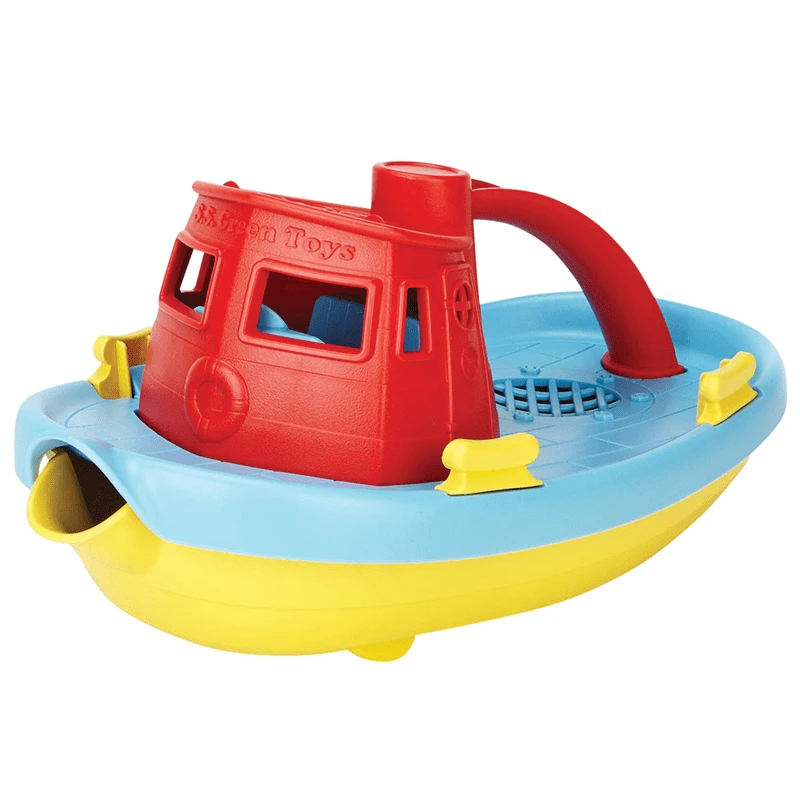 Green Toys Green-Toys Sleepboot Blauw Met Rood Handvat 1 Green Toys Green-Toys Sleepboot Blauw Met Rood Handvat