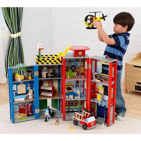 Houten Speelgoedset Voor Grote Kleine Helden 5 Houten Speelgoedset Voor Grote Kleine Helden - Afbeelding 5