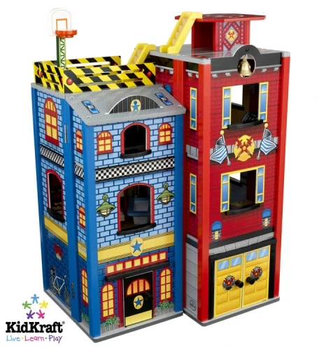 Houten Speelgoedset Voor Grote Kleine Helden 4 Houten Speelgoedset Voor Grote Kleine Helden - Afbeelding 4