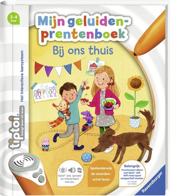 Tiptoi Boek “Mijn Geluiden Prentenboek: Bij Ons Thuis” 1 Tiptoi Boek “Mijn Geluiden Prentenboek: Bij Ons Thuis”