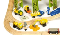 BigJigs BJT280 Houten Trein Cement Silo -Bekend Speelgoeds Winkel treinset bouwterrein bigjigs bjt019 3