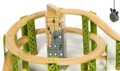 BigJigs BJT019 Houten Trein 114-delige Treinset Bouwterrein -Bekend Speelgoeds Winkel treinset bouwterrein bigjigs bjt019 5 1