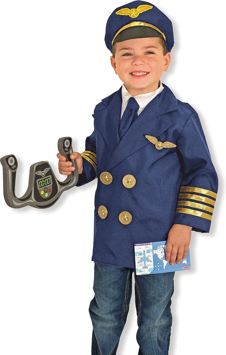 Melissa & Doug Verkleedkleren Piloot Melissa&Doug Verkleedset 2 Melissa & Doug Verkleedkleren Piloot Melissa&Doug Verkleedset - Afbeelding 2