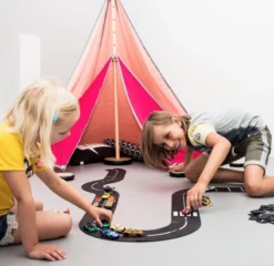 WayToPlay King Of The Road Rubber Flexibele Autobaan 40-dlg -Bekend Speelgoeds Winkel waytoplay king of the road flexibele autobaan 4