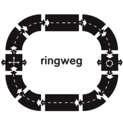WayToPlay Ringroad Ringweg Rubber Flexibele Autobaan 12-dlg -Bekend Speelgoeds Winkel waytoplay ringweg 89520112 1 1