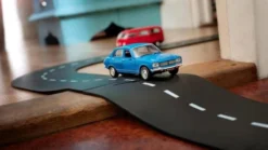 WayToPlay Straight Rubber Autobaanstukken 4pc -Bekend Speelgoeds Winkel waytoplay rubber autobaanset